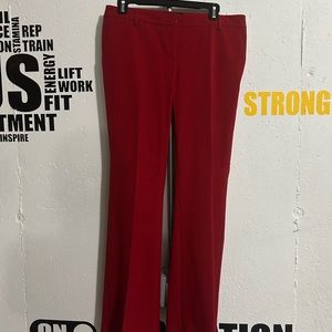 Red bootcut pants, size 8, from Body by Victoria